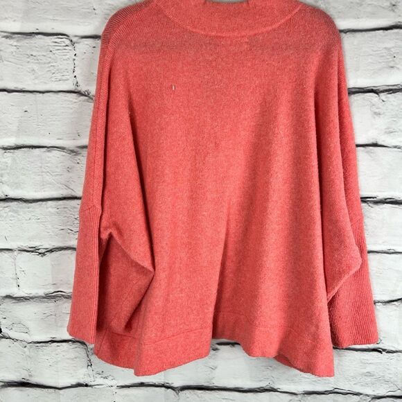 Anthropologie Women's V-Neck Pullover Sweater Pink Size L oversized - Picture 6 of 6